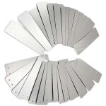 Etiquette pour plante, 100 tiquettes en aluminium pour le jardinage - rectangle, panneaux de signalisation ...