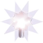 �toile de sapin led star trading 'topsy', �toile transparente pour bougies led, piles + minuteur, blanc ...