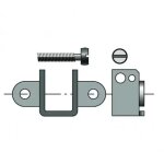 Etrier carr� embout de volet roulant somfy