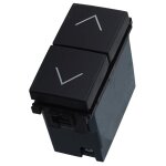 Ettroit interrupteur double verrouillage bouton haut et bas 2p 10a volets roulants couleur noir compatible ...
