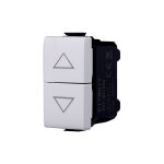 Ettroit mt1204 double interrupteur de monte et descente pour volet roulant 1p 10a compatible avec bticino ...
