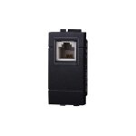 Prise connecteur tlphonique rj11 compatible bticino livinglight couleur noir