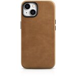 Étui en cuir magnétique pour iphone 14 avec magsafe oil wax premium leather case marron clair Étui en cuir magnétique pour iphone 14 avec magsafe oil wax premium leather case marron clair