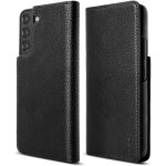 tui en cuir avec rabat pour galaxy s22 + folio signature noir