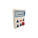 Coffret de chantier triphas� 16a ou 32a �tanche ip65 - type de prises - ip65 - 4x mono 16a - 1x 3p + ...
