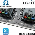 Interrupteur de volet roulant 2 ou 3 positions 6a esprit - type interrupteur - double poussoir 2 positions ...