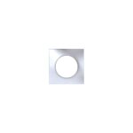 Eurohm square plaque simple silver - 60490