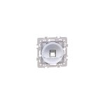 Eurohm square prise rj45 grade 2tv catgorie 6 stp silver - 60472