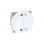 Interrupteur vmc 2 vitesse + marche / arrt - comete blanc