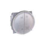 Eur ohm - interrupteur vmc 2 vitesse + marche / arrt - comete couleur silver