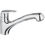 Eurodisc mitigeur evier avec douchette extractible 2 jets, chrome (g - 32257001) - grohe