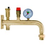 Eurojauge - console vase d'expansion - longueur: 320 mm - largeur: 230 mm - hauteur: 90 mm - dore