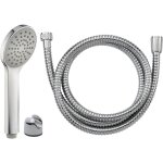 Trio douchette + flexible + barre de douche kea eurosanit chromé Trio douchette + flexible + barre de douche kea eurosanit chromé