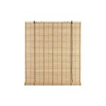 Eurostore07 - volet en lanie'res de bambou marron clair 100x160 cm avec poulie enroulable supports bois ...