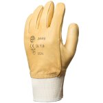 Eurotechnique - lot de 10 paires de gants manutention fleur vachette hydrofuge beige - protge artre ...