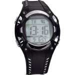 Eurotime - montre - bracelet radiopilot(e) 1681987 ( x h) 40 mm x 16 mm noir, argent matriau du botier=pla ...