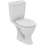 Ideal standard - eurovit + - wc combi avec si�ge, �vacuation arri�re, blanc v337001