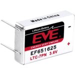 Eve - pile spciale ltc - 7pn lithium 232542 picots  souder en u 3. 6 v 750 mah 1 pc(s)