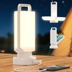 Eventek lampe camping solaire 8000mah, lampe de camping led pliable ultra - lumineuse avec 3 modes & ...