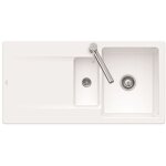 Villeroy&boch - evier 1 bac 1 / 2 villeroy et boch siluet 60 r blanc ceramicplus avec vidage manuel Villeroy&boch - evier 1 bac 1 / 2 villeroy et boch siluet 60 r blanc ceramicplus avec vidage manuel
