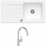 Villeroy&boch - evier 1 bac 100 x 51 cm villeroy et boch architectura 60 blanc + robinet cuisine grohe ... Villeroy&boch - evier 1 bac 100 x 51 cm villeroy et boch architectura 60 blanc + robinet cuisine grohe ...