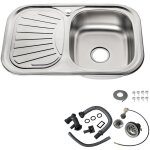 Melko evier en acier inoxydable evier de cuisine en acier inoxydable evier de cuisine avec gouttoir ...