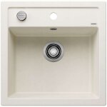 Blanco - dalago 5 - �vier en silgranit, 515x510 mm, avec commande du vidage, blanc doux 527061