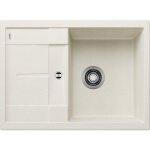 Blanco - metra 45 - �vier en silgranit, 68x50 cm, avec commande de vidage, blanc doux 527102