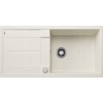 Evier blanco metra xl 6s silgranit - blanc soft - vidage : manuel