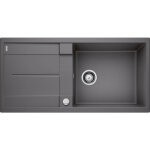 Blanco - evier metra xl 6s silgranit - gris rocher - vidage : manuel