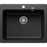 Blanco - evier � encastrer 60cm silgranit noir 525941