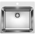 Blanco - supra 500 - vier, 54x50 cm, inox bross 526354
