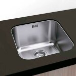 Gresinex - evier carré sous et sur plan 34x40 roma - 1 cuve - inox Gresinex - evier carré sous et sur plan 34x40 roma - 1 cuve - inox