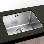 Berlin square evier sous et sur plan 40 x 40 - 1 cuve - inox Berlin square evier sous et sur plan 40 x 40 - 1 cuve - inox