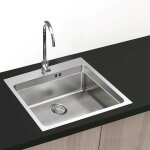 Gresinex - boston square evier � poser 45x50 - 1 cuve - inox