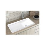 �vier c�ramique blanc brillant vitra arkitekt 1 grand bac 1 �gouttoir