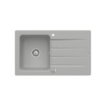 Villeroy&boch - evier cramique gris fossil architectura 1 bac 1 gouttoir