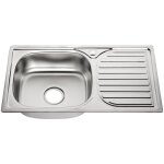 Melko - evier de cuisine �vier en acier inoxydable �vier rond encastr� �vier en acier inoxydable avec ...