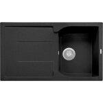 Evier de cuisine granit a 1 bac plus egouttoir plados cx0861â noir metal Evier de cuisine granit a 1 bac plus egouttoir plados cx0861â noir metal