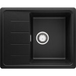 Primagran - evier cuisine en granit 62x50cm, lavabo 1 bac + kit de vidage + planche  dcouper, vier ...