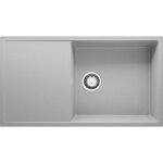 Primagran - evier cuisine en granit 90x50cm, lavabo 1 bac + kit de vidage, Évier à encastrer au meuble ... Primagran - evier cuisine en granit 90x50cm, lavabo 1 bac + kit de vidage, Évier à encastrer au meuble ...