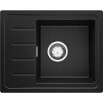 Primagran evier cuisine en granit 55x44cm, lavabo 1 bac + kit de vidage, Évier à encastrer au meuble ... Primagran evier cuisine en granit 55x44cm, lavabo 1 bac + kit de vidage, Évier à encastrer au meuble ...