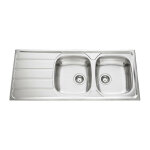 �vier de cuisine inox lisse montebello - l 1160 x l 500 x p 160 mm - sous - meuble 60 cm - aquatop