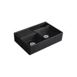 Evier cuisine villeroy et boch tradition chromite ceramicplus avec vidage manuel