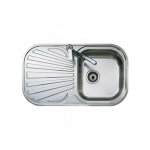 Teka - evier  une cuve avec gouttoir 10107017 rversible acier inoxydable
