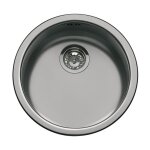 Smeg - evier encastrable 1 bac rond noir mat 43. 7x43. 7 10i3pn