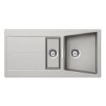Smeg - evier encastrable avec 2 cuves et égouttoir réversible 100x50 cm lc102al Smeg - evier encastrable avec 2 cuves et égouttoir réversible 100x50 cm lc102al
