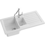 Jacob delafon - evier � encastrer 1 bac et demi gaspard + robinet de cuisine louise