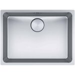 Franke - evier mythos inox myx110 - 55 - inox lisse - vidage : manuel