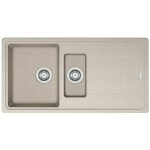 vier titan tectonite ttd 651 - beige - 970 x 500 x 200 mm - sous - meuble 60 cm - vidage manuel - franke ...